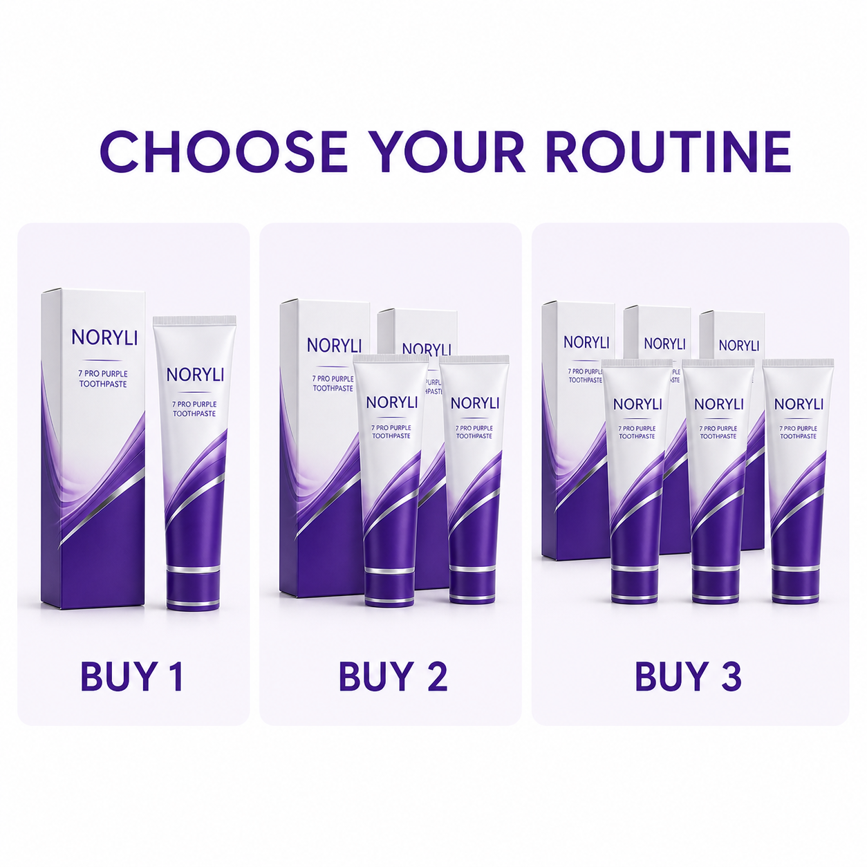 NORYLI toothpaste quantity options
