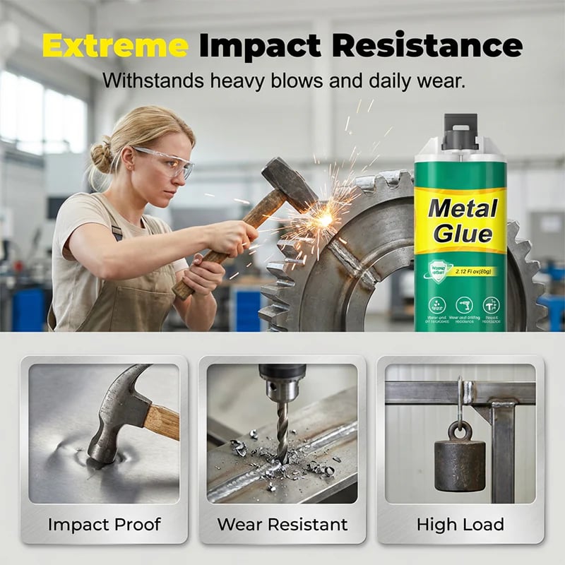 Durable cured metal repair